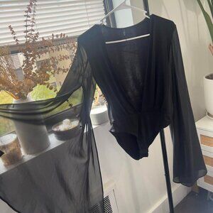 Kikiriki Black Long Sleeve Body suit